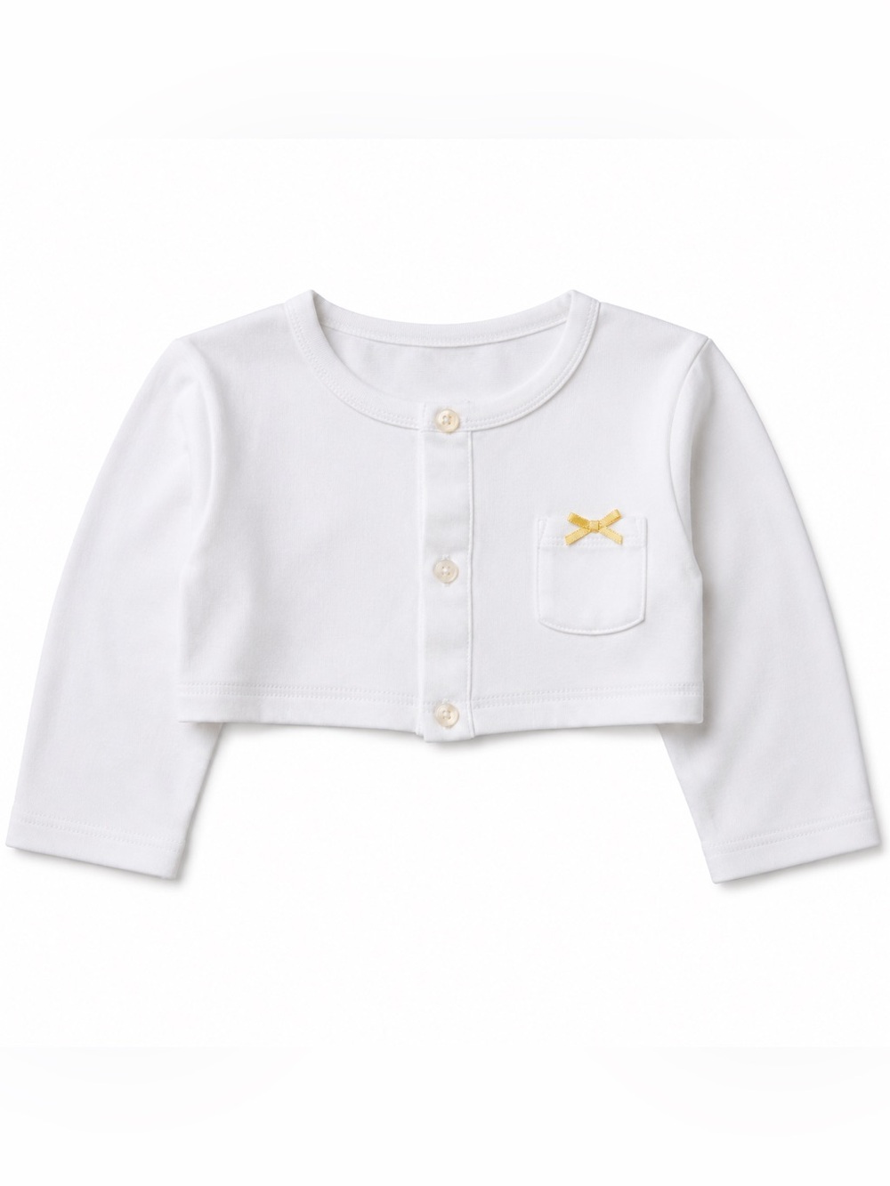 HB cotton white infant top‎